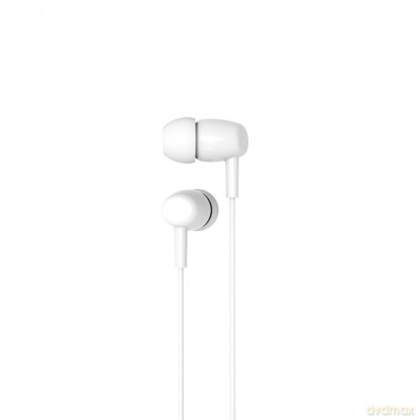 XO Słuchawki przewodowe EP50 jack 3,5mm dokanałowe białe 1szt