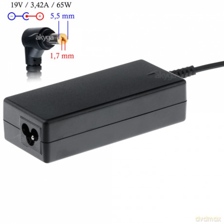 Zasilacz do laptopa Acer Akyga AK-ND-06 19V/3.42A 65W 5.5x1.7 mm