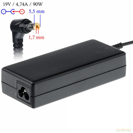 Zasilacz do laptopów Acer Akyga AK-ND-12 19V/4.74A 90W 5.5x1.7mm