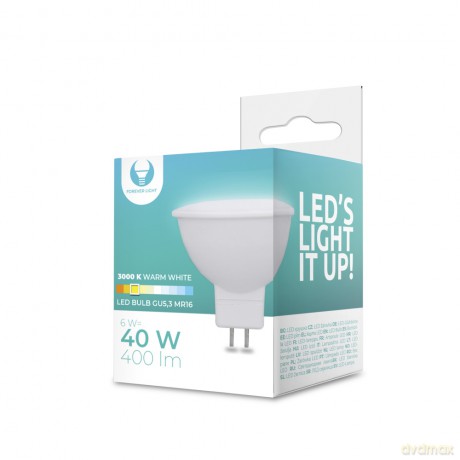 Żarówka LED GU5,3 MR16 6W 12V 3000K 400lm Forever Light