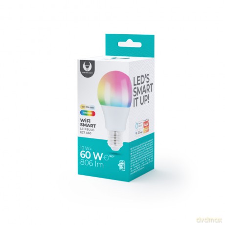 Żarówka LED SMART E27 A60 10W RGB+CCT+DIM Tuya 806lm 230V Forever Light