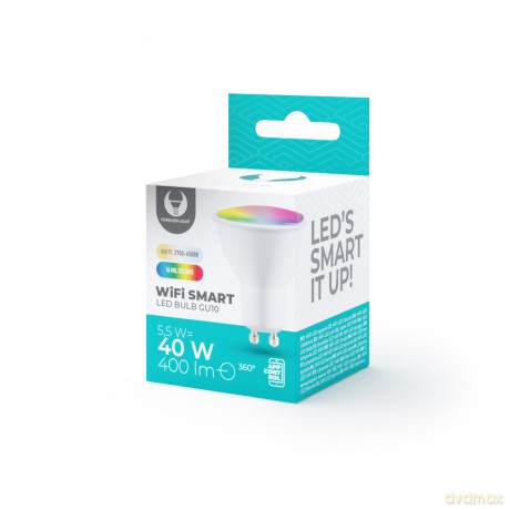 Żarówka LED SMART GU10 5,5W RGB+CCT+DIM Tuya 400lm 230V Forever Light