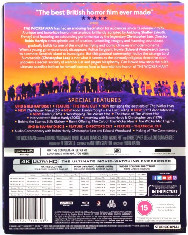 The Wicker Man (Kult) (steelbook) [Blu-Ray 4K]+[Blu-Ray]