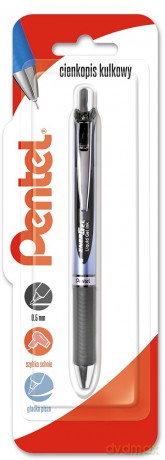 Cienkopis kulkowy 0,5 mm EnerGel BLN75 czarny 1 szt.