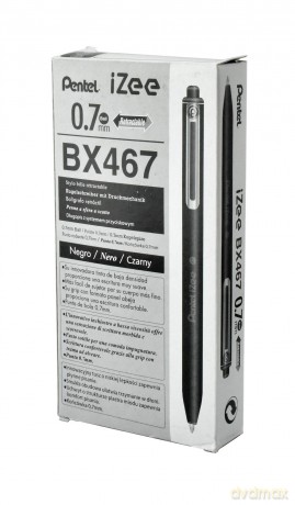 Długopis 0,7 mm BX467 czarny 12 szt.