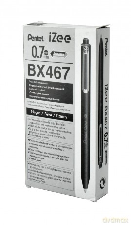 Długopis 0,7 mm BX467 czarny 12 szt.