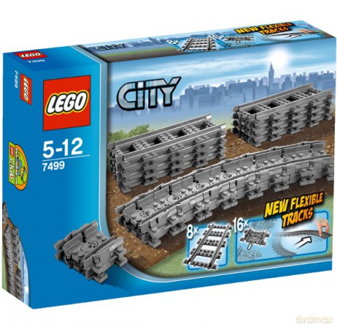 LEGO CITY - Pociąg elastyczne tory 7499 [KLOCKI]
