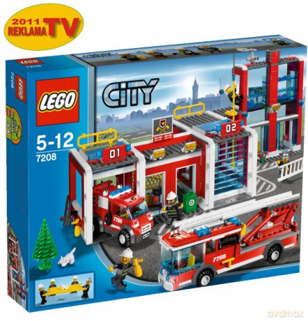 LEGO 662 CITY - Remiza strażacka 7208 [KLOCKI]