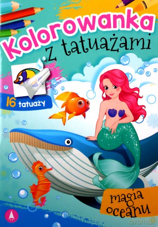Magia oceanu. Kolorowanka z tatuażami [KSIĄŻKA]