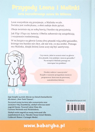 Masz coś na głowie! Świnka Malinka i słoń Leon - Mo Willems [KSIĄŻKA]