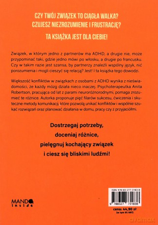 Miłość z ADHD. Jak dbać o relacje z osobami neuroróżnorodnymi - Anita Robertson [KSIĄŻKA]
