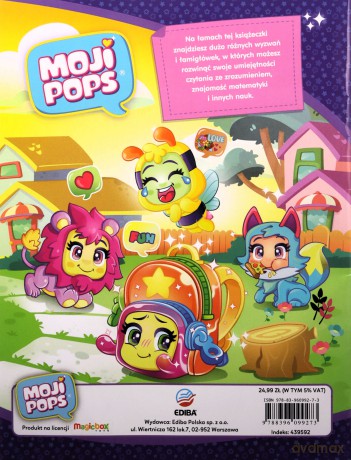 MojiPops. Zabawy edukacyjne 1 [KSIĄŻKA]