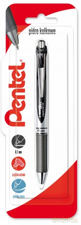 Pióro kulkowe 0,7 mm EnerGel BL77 czarne 1 szt.