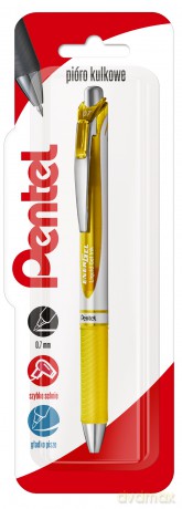 Pióro kulkowe 0,7 mm EnerGel BL77 żółty 1 szt.