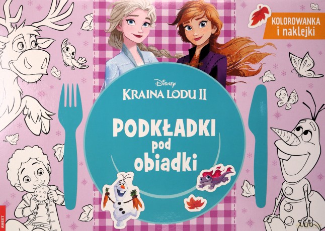 Podkładki pod obiadki Kraina lodu MAT-9102 [KSIĄŻKA]