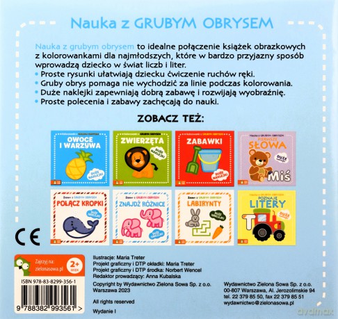 Poznaję cyfry. Nauka z grubym obrysem [KSIĄŻKA]