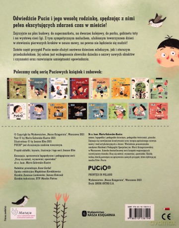 Pucio w mieście. Zabawy językowe dla młodszych i starszych dzieci - Marta Galewska-Kustra [KSIĄŻKA]