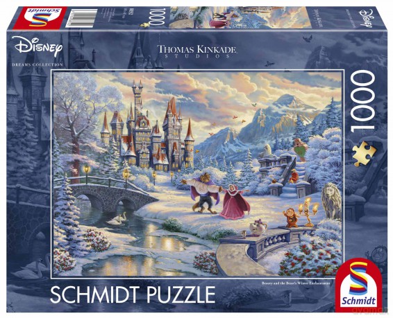 Puzzle 1000 el. SQ T. KINKADE Piękna i Bestia zima [PUZZLE]