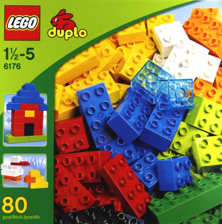 LEGO 80 DUPLO Klocki podstawowe deluxe 6176 [KLOCKI]