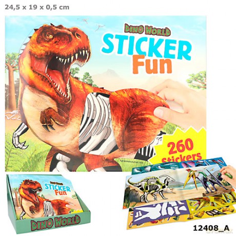 Zestaw z naklejkami Dino World 12408A