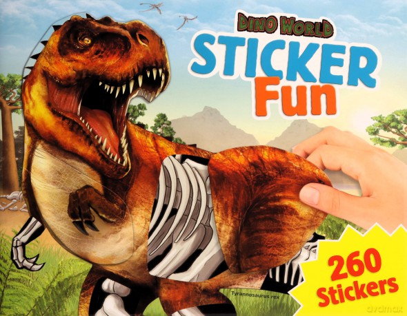 Zestaw z naklejkami Dino World 12408A