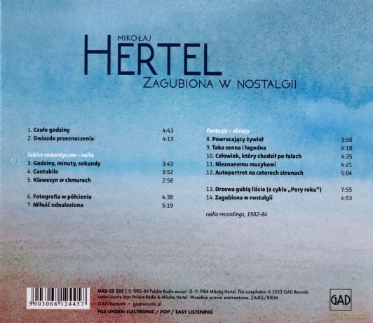 Mikołaj Hertel: Zagubiona w nostalgii [CD]