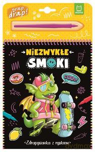 Niezwykłe smoki. Zdrapywanka z rysikiem - Agata Kaczyńska [KSIĄŻKA]