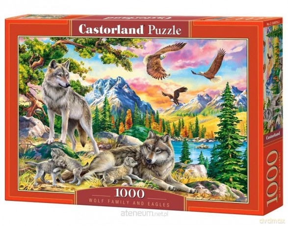 CASTORLAND 1000 el. Wolf Family and Eagles [PUZZLE]