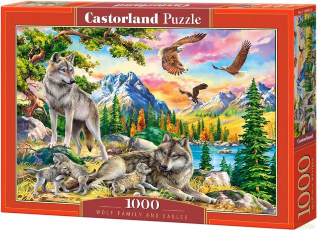 CASTORLAND 1000 el. Wolf Family and Eagles [PUZZLE]