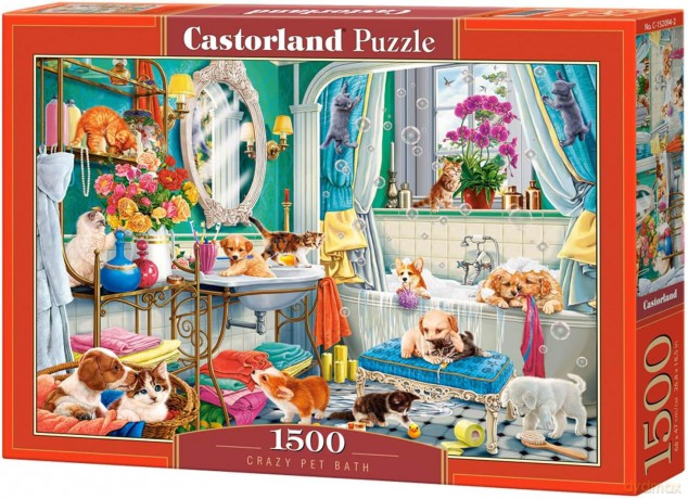 CASTORLAND 1500 el. Crazy Pet Bath [PUZZLE]