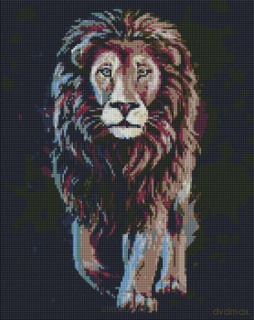 Diamentowa mozaika - Duma dżungli 40x50 cm