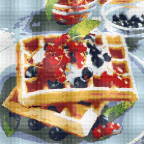 Diamentowa mozaika - Gofry Belgijskie 40x40 cm
