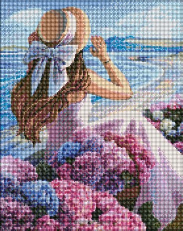 Diamentowa mozaika - Kwitnące wybrzeże 40x50 cm