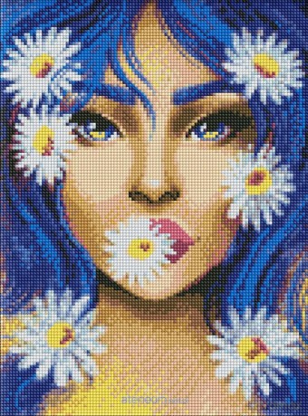 Diamentowa mozaika - Rumiankowy nastrój 30x40 cm