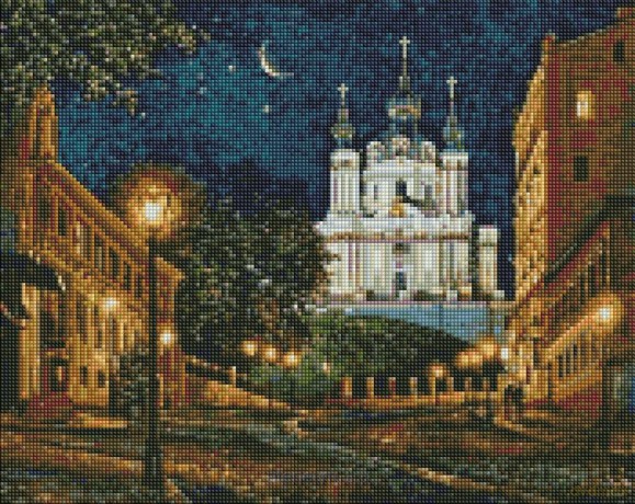 Diamentowa mozaika - Wieczór Kijów 40x50 cm