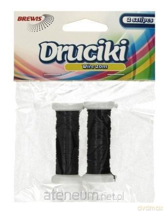 Druciki florystyczne 20m 2 szt czarne