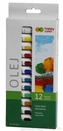 Farba olejna 12ml 12 kolorów