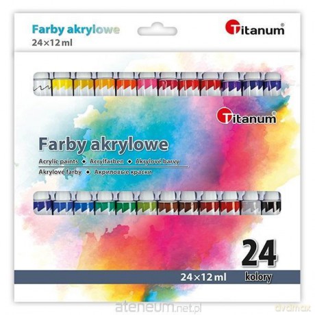 Farby akrylowe 24 kolory
