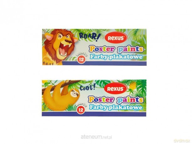 Farby plakatowe 12 kolorów 20 ml