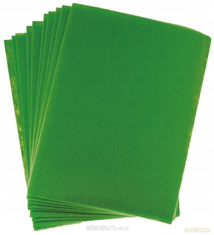 Filc A4 ciemnozielony 2mm 10 szt
