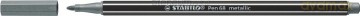 Flamaster Pen 68 mettalic srebrny (10 szt)