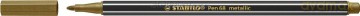 Flamaster Pen 68 mettalic złoty (10 szt)