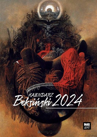 Kalendarz 2024 - Beksiński wzór 6 A3 [KALENDARZ]