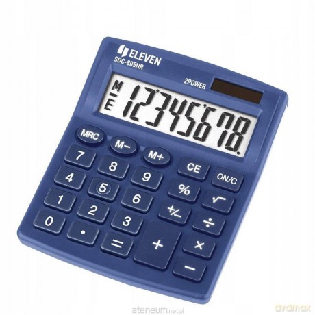 Kalkulator biurowy SDC805NRNVE niebieski
