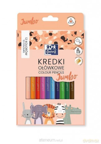 Kredki ołówkowe Kids Jumbo 12 kolorów