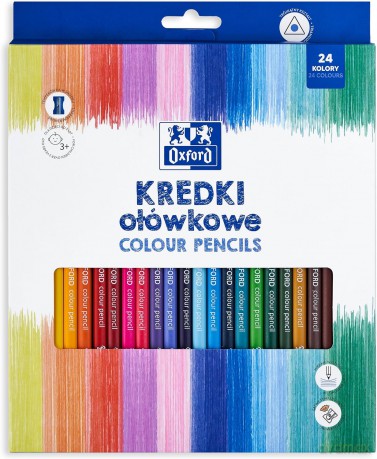 Kredki ołówkowe Regular 24 kolory