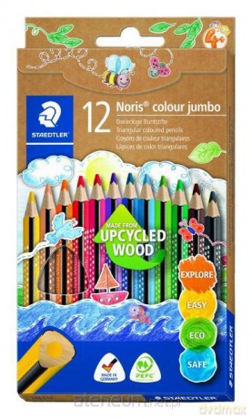 Kredki trójkątne Noris Colour 12 kolorów