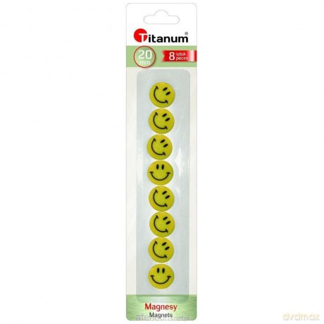 Magnesy do tablic emotikony żółte
