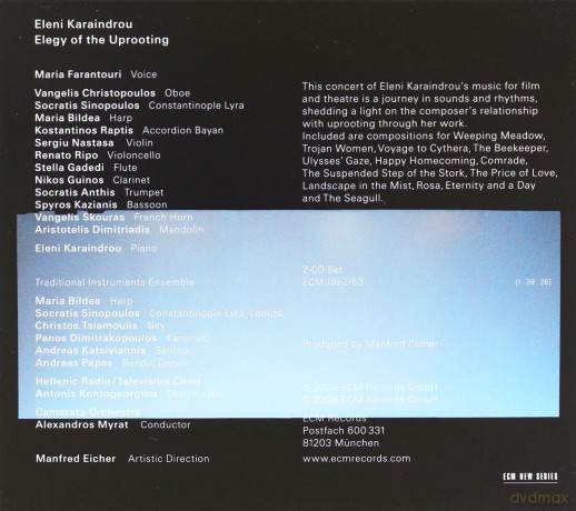 Eleni Karaindrou: Elegy Of The Uprooting [2CD]