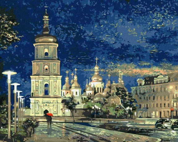 Malowanie po numerach - Plac Sofijski 40x50 cm